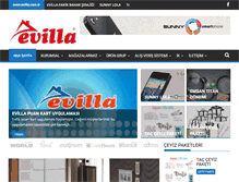 Tablet Screenshot of evilla.com.tr